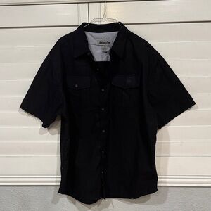 Alfani Men's Classic Black Short Sleeve Shirt